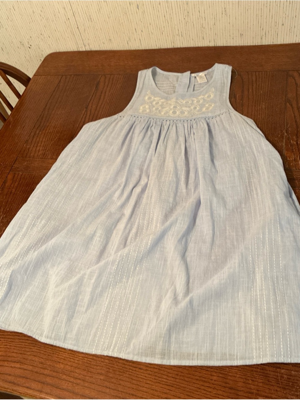 Esley Sleeveless Smocked Dress Women's/ Girls Large Lined Boho 100% Cotton